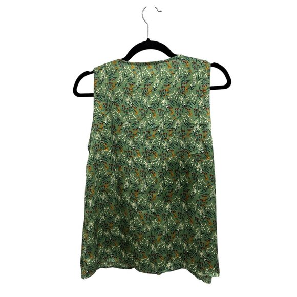LUSH Women Green Floral Blouse SMALL - Picture 2 of 3